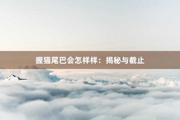 握猫尾巴会怎样样：揭秘与截止