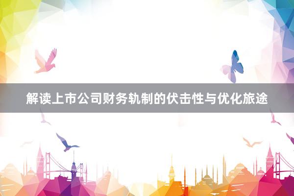 解读上市公司财务轨制的伏击性与优化旅途